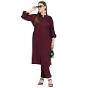 SINDOORI Collar Kurta for Women Solid Colour