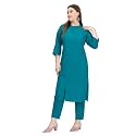 SINDOORI Collar Kurta for Women Solid Colour