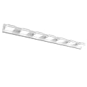 SineRise LED Modern Bathroom Vanity Light Fixtures, Modern Acrylic Bathroom Wall Lighting Fixtures Over Mirror, 7-Light, 55-Inch, White, 100%-0% White