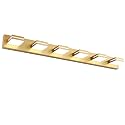 SineRise LED Modern Bathroom Vanity Light Fixtures, Modern Acrylic Bathroom Wall Lighting Fixtures Over Mirror, 6-Light, 48-Inch, Gold, 100%-0% White