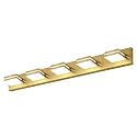SineRise LED Modern Bathroom Vanity Light Fixtures, Modern Acrylic Bathroom Wall Lighting Fixtures Over Mirror, 5-Light, 40-Inch, Brass, 100%-0% White