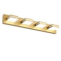 SineRise LED Modern Bathroom Vanity Light Fixtures, Modern Acrylic Bathroom Wall Lighting Fixtures Over Mirror, 4-Light, 30-Inch, Gold, 100%-0% White