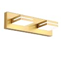 SineRise LED Modern Bathroom Vanity Light Fixtures, Modern Acrylic Bathroom Wall Lighting Fixtures Over Mirror, 2-Light, 15.5-Inch, Gold, 100%-0% White