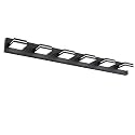 SineRise LED Modern Bathroom Vanity Light Fixtures, Modern Acrylic Bathroom Wall Lighting Fixtures Over Mirror, 6-Light, 48-Inch, Black, 100%-0% White