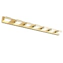 SineRise LED Modern Bathroom Vanity Light Fixtures, Modern Acrylic Bathroom Wall Lighting Fixtures Over Mirror, 7-Light, 55-Inch, Gold, 100%-0% White