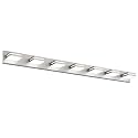 SineRise LED Modern Bathroom Vanity Light Fixtures, Modern Acrylic Bathroom Wall Lighting Fixtures Over Mirror, 7-Light, 55-Inch, Nickel, 100%-0% White