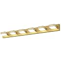 SineRise LED Modern Bathroom Vanity Light Fixtures, Modern Acrylic Bathroom Wall Lighting Fixtures Over Mirror, 6-Light, 48-Inch, Brass, 100%-0% White