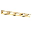 SineRise LED Modern Bathroom Vanity Light Fixtures, Modern Acrylic Bathroom Wall Lighting Fixtures Over Mirror, 5-Light, 40-Inch, Gold, 100%-0% White