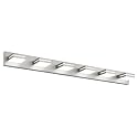 SineRise LED Modern Bathroom Vanity Light Fixtures, Modern Acrylic Bathroom Wall Lighting Fixtures Over Mirror, 6-Light, 48-Inch, Nickel, 100%-0% White
