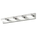 SineRise LED Modern Bathroom Vanity Light Fixtures, Modern Acrylic Bathroom Wall Lighting Fixtures Over Mirror, 4-Light, 30-Inch, Nickel, 100%-0% White