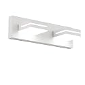 SineRise LED Modern Bathroom Vanity Light Fixtures, Modern Acrylic Bathroom Wall Lighting Fixtures Over Mirror, 2-Light, 15.5-Inch, White, 100%-0% White