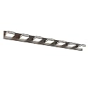 SineRise LED Modern Bathroom Vanity Light Fixtures, Modern Acrylic Bathroom Wall Lighting Fixtures Over Mirror, 7-Light, 55-Inch, Brown, White