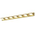 SineRise LED Modern Bathroom Vanity Light Fixtures, Modern Acrylic Bathroom Wall Lighting Fixtures Over Mirror, 7-Light, 55-Inch, Brass, 100%-0% White