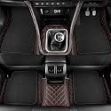 Sinex 7D car mat Full Set for Maruti Suzuki Ertiga (Model-2018-2025)|| Luxury Leather Double Car Floor Mat Complete Set || 100% Waterproof and Washable || Color : Black-Red