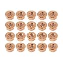 SING F LTD 20Pcs M10 Exhaust Manifold Hex Nuts Copper Plated Hex Self Locking Nut With Flange 18301737774 Car Replacement Parts