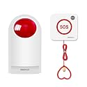 SINGCALL Emergency Strobe Siren Waterproof Pull Cord Panic Alarm System