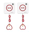 SINGCALL Emergency Strobe Siren Waterproof Pull Cord Panic Alarm System