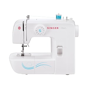 singer 1304 sewing machine  6 built-in stitches amp 19 stitch functions  4-step buttonhole  70w motor  led light  automatic bobbin winding  get free online interactive class white