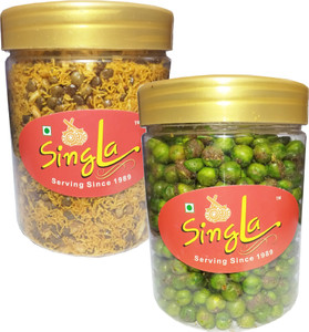 singla dal biji 200g hara matar 200g namkeen combo pack of 2200g 400g namkeen 2 x 200 g