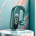 Single Ear Bluetooth Headphone V5.2 Single Noise Cancelling Wireless Earphones, Hands-Free Headset for Truck Drivers/Home/Office Work Left and Right Ear Compatible Painless Wear-V13(Green).