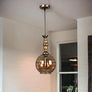 single hanging antic shade lights with amber glass for living room lamps for bedroom also for restaurants and kitchen pack of 1 without bulb