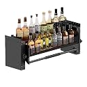 Single-Layer Wall Pull-Down Shelf Upper Kitchen Pull-Down Wall Cabinet Storage Rack With Anti-Slip Mat Saves Space and Is Suitable for Kitchens and Bathrooms 56x27x30cm/22x10.6x11.8in