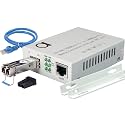 Single Mode LC Gigabit Fiber to Ethernet Media Converter, LC SFP Included