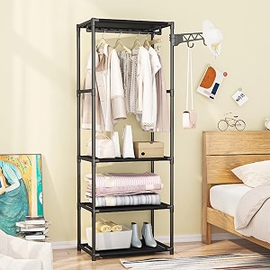 Single Pole Coat Hanger Cloth Stand Garment