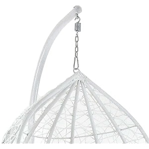 spyder craft single seater hammock swing chair with stand and cushion for patio balcony garden terrace living room relaxing chair jhula