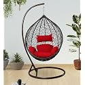SPYDER CRAFT Single Seater Hammock Swing Chair with Stand and Cushion for Patio Balcony Garden Terrace Living Room Relaxing Chair Jhula