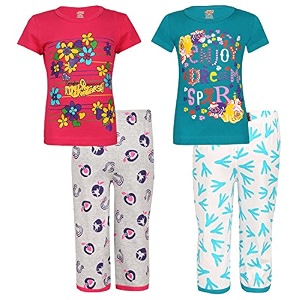 SINI MINI Girls Printed Capri Set Pack