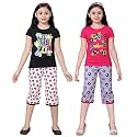 SINI MINI Girls Printed Capri Set Pack