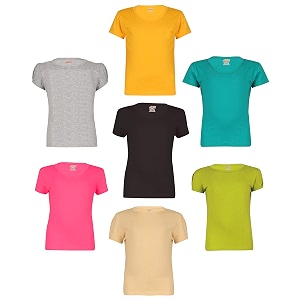 SINI MINI Sinimini Girls Half Sleeve Cotton