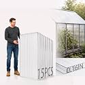 Sinimaka 15 Pack Polycarbonate Greenhouse Panels, 4' x 2' x 0.16'' Twin-Wall Polycarbonate Sheets, Greenhouse Replacement Panels All Weather Clear Roof Panels