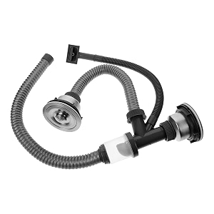sink drain pipe tube double sink accessory waste drain pipe for kitchenhome amp garden  home improvement  plumbing amp fixtures  other home plumbing amp fixtures