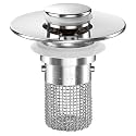 SUS304 Stainless Steel Pop-Up Drain Stopper with Mesh Filter