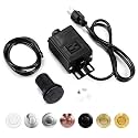 Sink Top Air Switch Kit Garbage Disposal Part by CLEESINK (SHORT/2.5", Black)