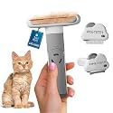 Sinko 3-in-1 Cat Grooming Brush and Deshedding Dog Brush, Short Haired and Long Haired Cat Brush, Dog Brushes for Grooming, 2 Comb Head Included, Effectively Reduces Shedding by up to 96%
