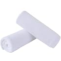 SINLAND Microfiber Facial Cloths Fast Drying Washcloth 12inch x 12inch White 2 pack