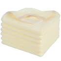 SINLAND Microfiber Facial Cloths Fast Drying Washcloth 12inch x 12inch Yellow 6 Pack