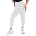SINOPHANT Plus Size Leggings for Women, High Waisted Tummy Control Buttery Super Soft Black Yoga Pants for Workout Running