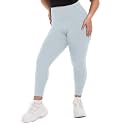 SINOPHANT Plus Size Leggings for Women, High Waisted Tummy Control Buttery Super Soft Black Yoga Pants for Workout Running