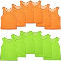Sintege 12 Pcs Soccer Pinnies Pennies Youth Adult