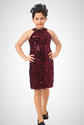 Sinthia Ventures Girls Midi/Knee Length Party Dress (Pink, Sleeveless)