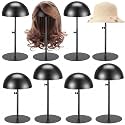 Sintuff 4 Pcs Metal Hat Stand for Display 7.9-15.7", Round Base, Black