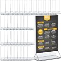 Sintuff 40 Pack 5x8 Acrylic Sign Holder Clear Display Stand T Shape