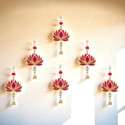 Sinu Craft Pack of 6 Lotus Design