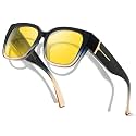 SIPHEW Blue Light Blocking Fit Over Glasses for Women, Fashion Computer Gaming Phone TV Glasses Anti Eyestrain, Sleep Better
