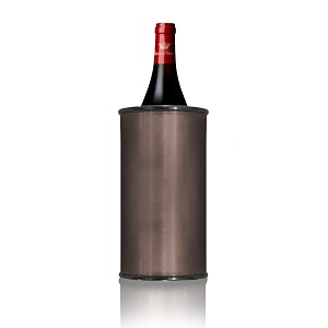 glacier table top wine chillerice bucket cylindrical premium aluminium wine cooler bucket - black