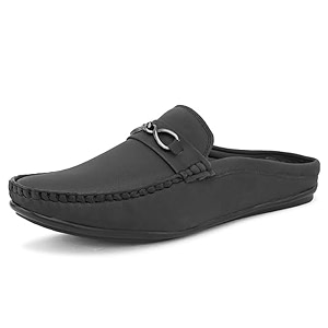 SIR CORBETT Leather Back Open Loafers Shoes